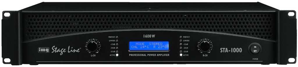 IGTEK - IMG STAGE LINE STA-1000 AMPLIFICATORE PA PROFESSIONALE 2X 1000WATT 4OHM DISCO DJ