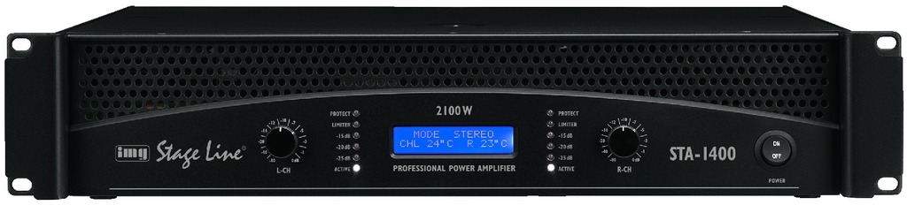 IGTEK - IMG STAGE LINE STA-1400 AMPLIFICATORE PA PROFESSIONALE 2X1400W FILTRO E LIMITER