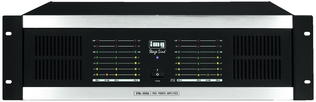 IGTEK - IMG STAGE LINE STA-1506 AMPLIFICATORE PA PROFESSIONALE 6CANALI 6X 320 W DJ PUB