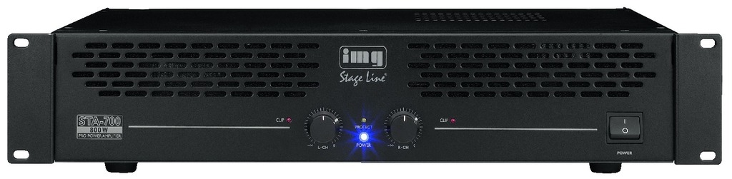 IGTEK - IMG STAGE LINE STA-700 AMPLIFICATORE 2CH PA PROFESSIONALE FILTRO E LIMITER 800W