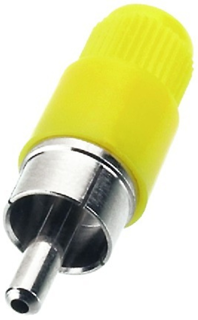 IGTEK - MONACOR T-700G/GE CONNETTORE RCA MASCHIO GIALLO - PASSACAVO 5,5MM X AUDIO VIDEO