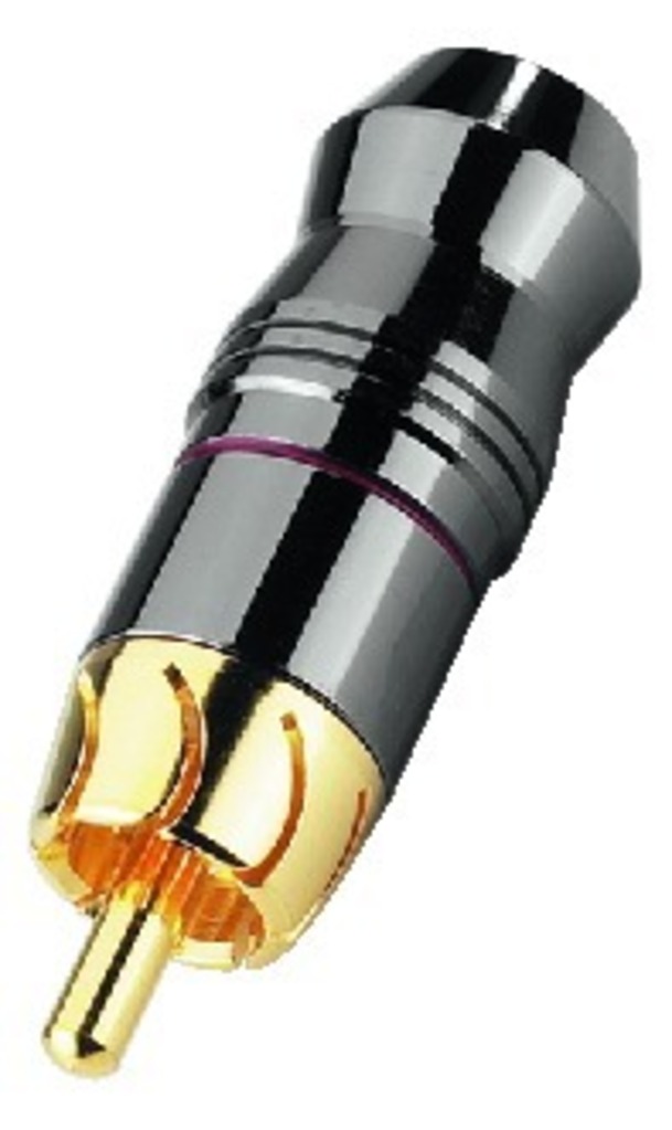 IGTEK - MONACOR T-723G COPPIA CONNETTORI RCA HIGH-END PER CAVO 8MM - MASSA SPECIALE