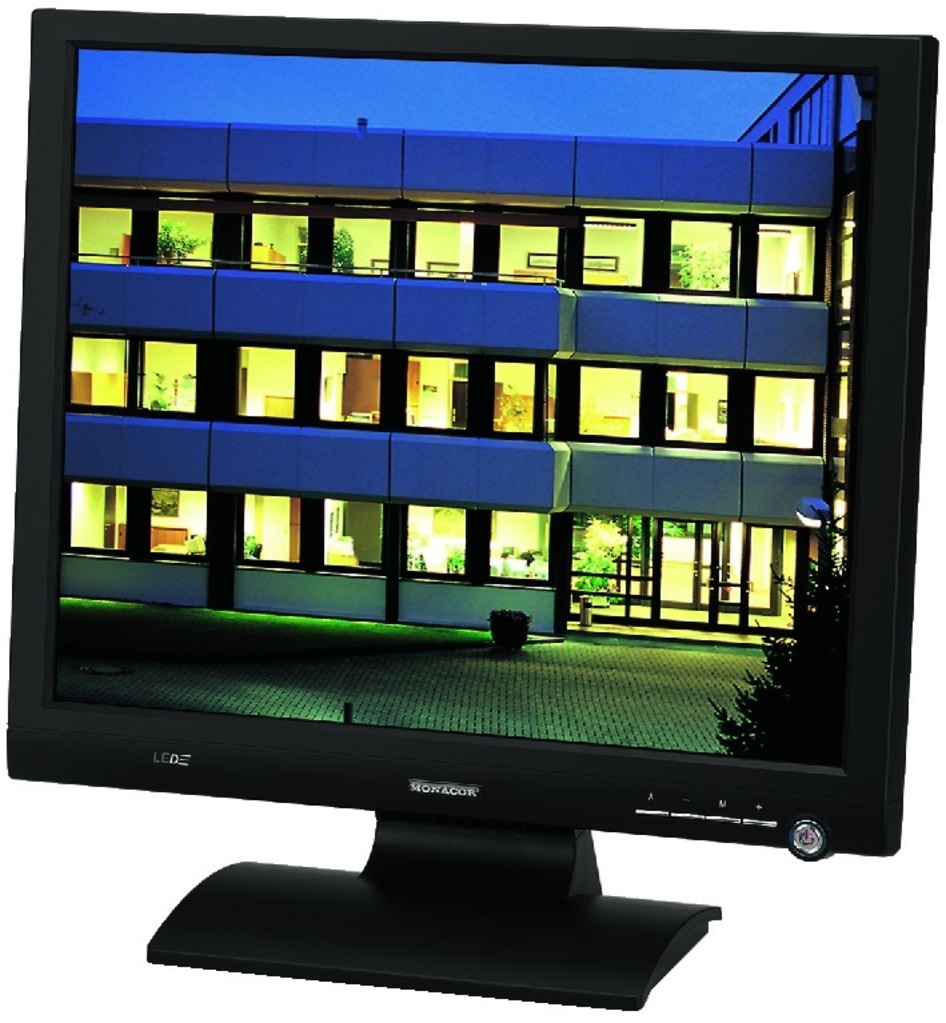 IGTEK - MONACOR TFT-1902LED MONITOR 19" LCD A COLORI LED  HD-READY X VIDEO SORVEGLIANZA