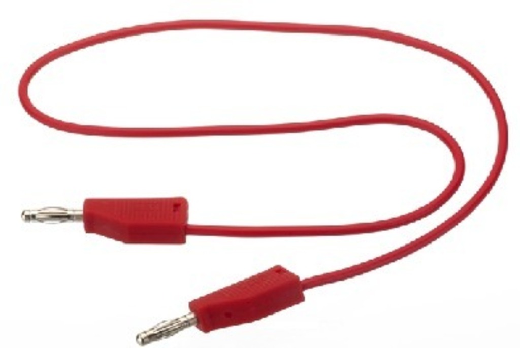 IGTEK - MONACOR TLP-100/RT CAVI PER MISURAZIONI CON SPINE A BANANA 100CM ROSSO