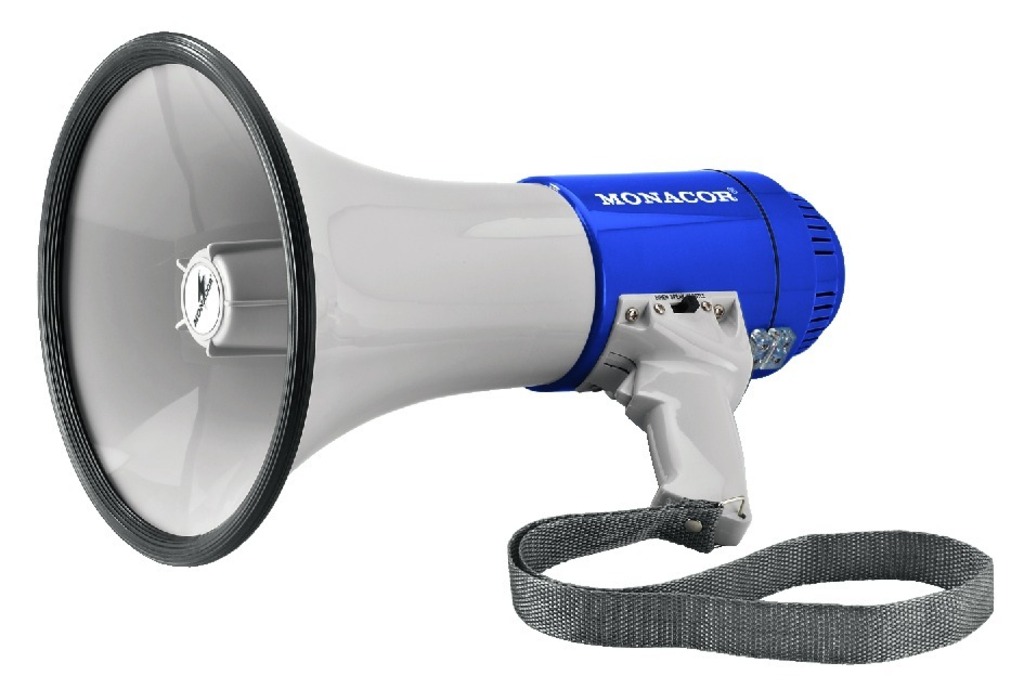 IGTEK - MONACOR TM-15 MEGAFONO CON MICROFONO INTEGRATO - 110DB 25WATT PER VOCE E FISCHIO