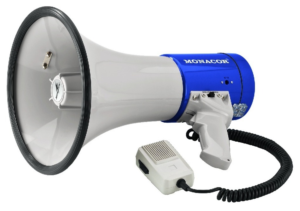 IGTEK - MONACOR TM-17 MEGAFONO CON MICROFONO A MANO - 110DB 25W X LINGUA PARLATA FISCHIO