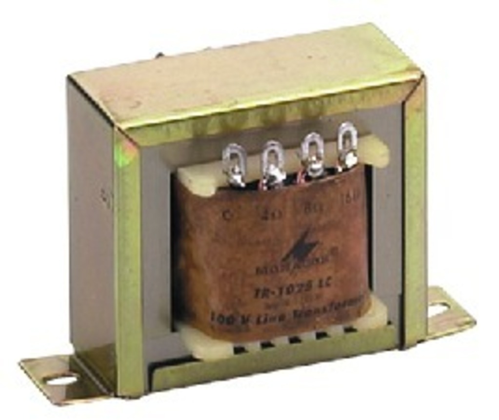 IGTEK - MONACOR TR-1025LC TRASFORMATORE AUDIO 100V 25W X ALTOPARLANTI SENZA USCITA 100V