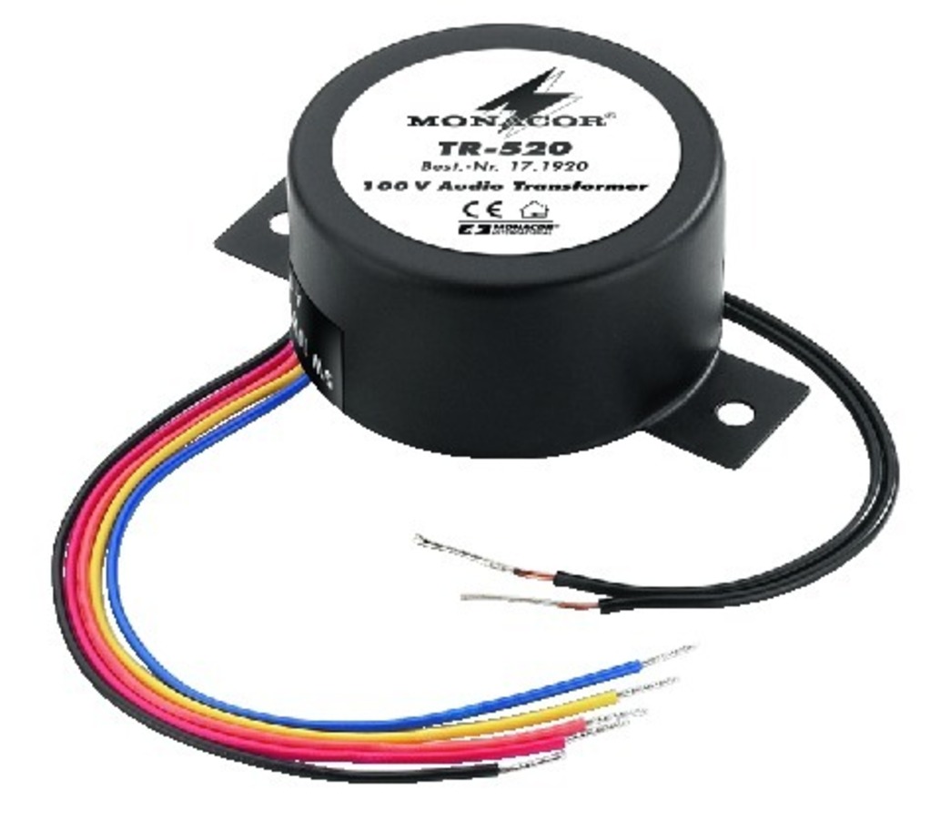 IGTEK - MONACOR TR-520 TRASFORMATORE TOROIDALE PER USCITA AUDIO 100V 2,5 5 7,5 10W 4OHM