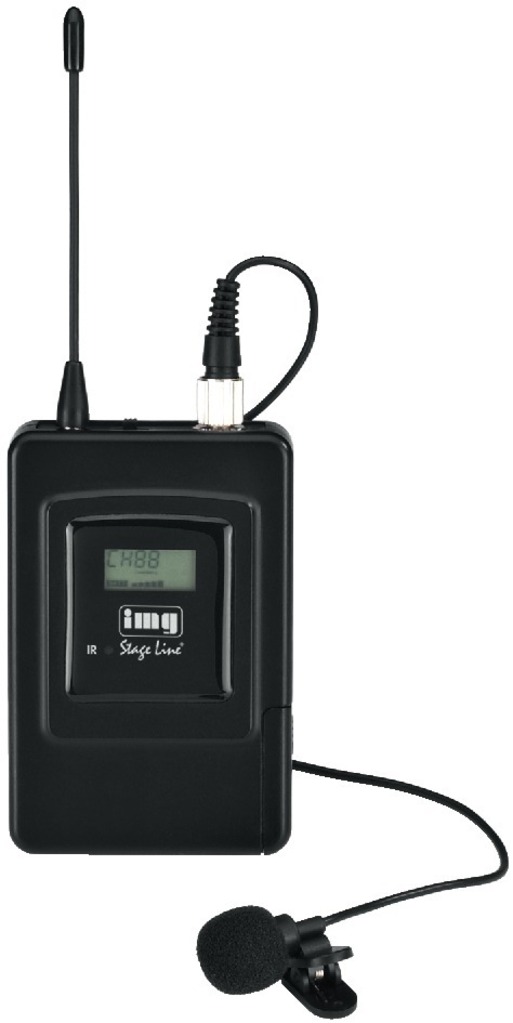 IGTEK - IMG STAGE LINE TXS-606LT MICROFONO CRAVATTA WIRELESS UHF CN TRASMETTITORE 1000CH