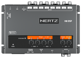 HERTZ H8 DSP DRC CON REMOTE INCLUSO - PROCESSORE DSP AUDIO DIGITALE EQUALIZZATORE, CROSSOVER E RITARDI TEMPORALI