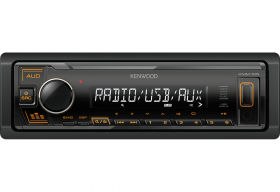 KENWOOD AUTORADIO SINTOLETTORE MECHALESS 1 DIN KMM-105AY MP3/WAV USB FRONTALE